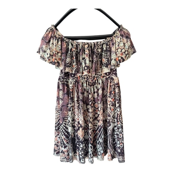 Jean Paul Gaultier Soleil Off The Shoulder Mini Dress Lined size M BabyDoll - Picture 6 of 8